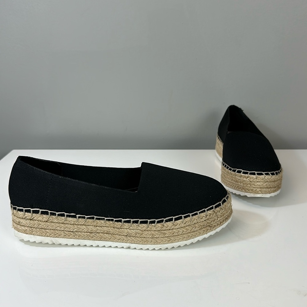 Gianni Bini Black and Tan Espadrilles